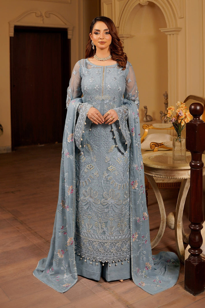 aarzu Unstitched Luxury Chiffon 3 Piece