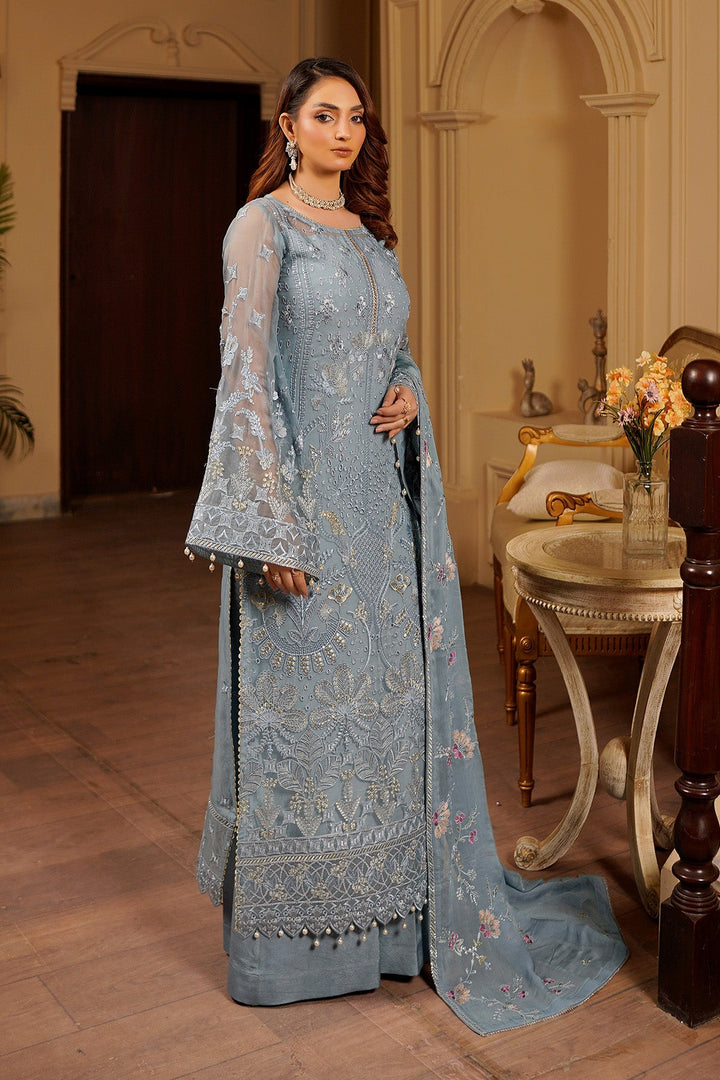 aarzu Unstitched Luxury Chiffon 3 Piece