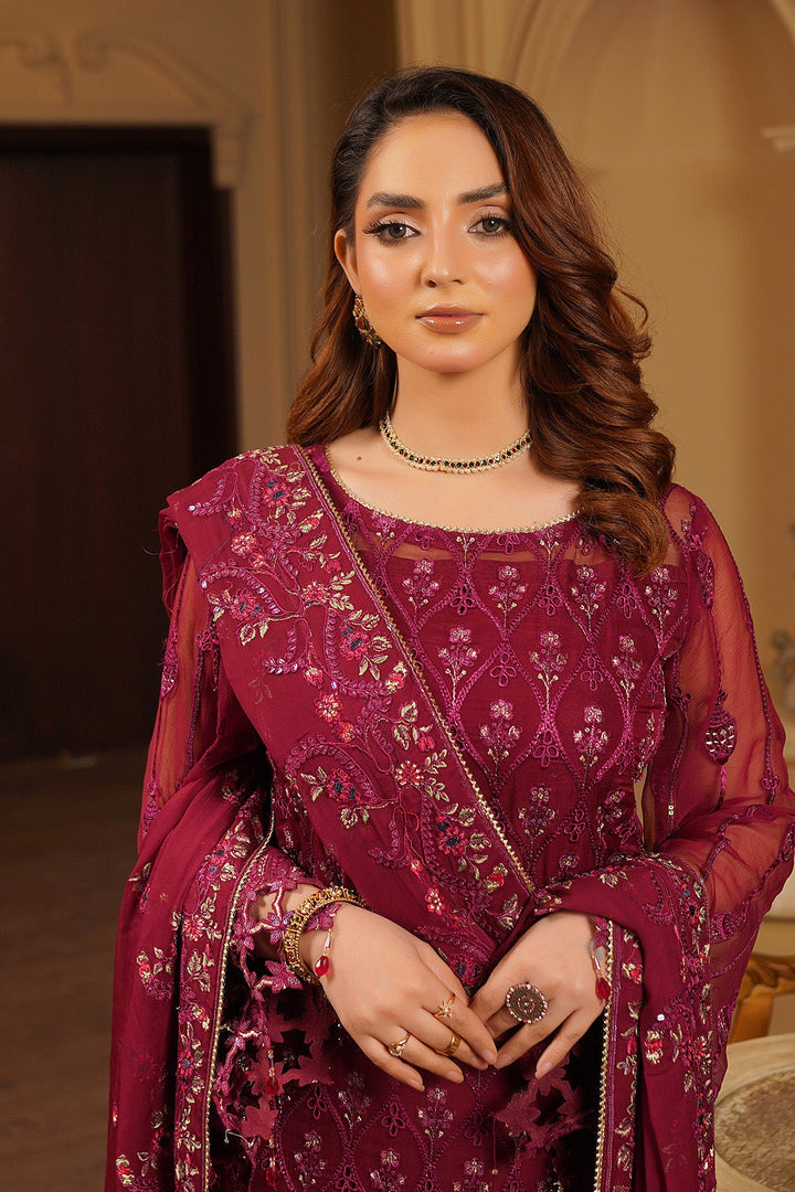 aarzu Unstitched Luxury Chiffon 3 Piece