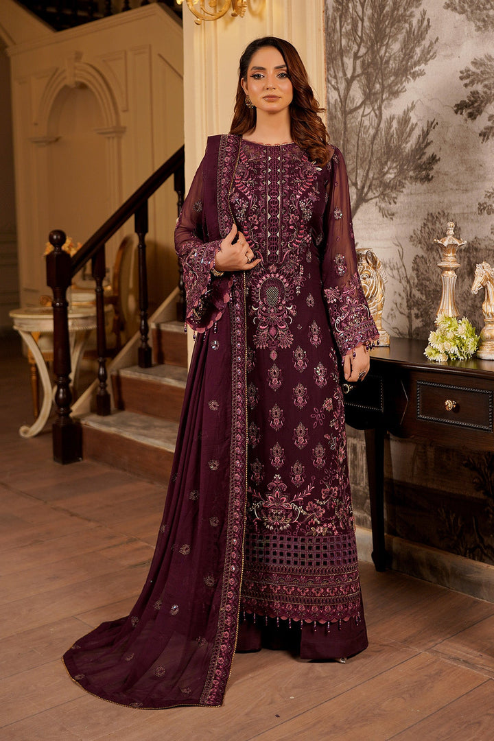 aarzu Unstitched Luxury Chiffon 3 Piece
