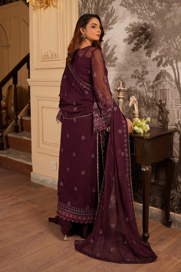aarzu Unstitched Luxury Chiffon 3 Piece