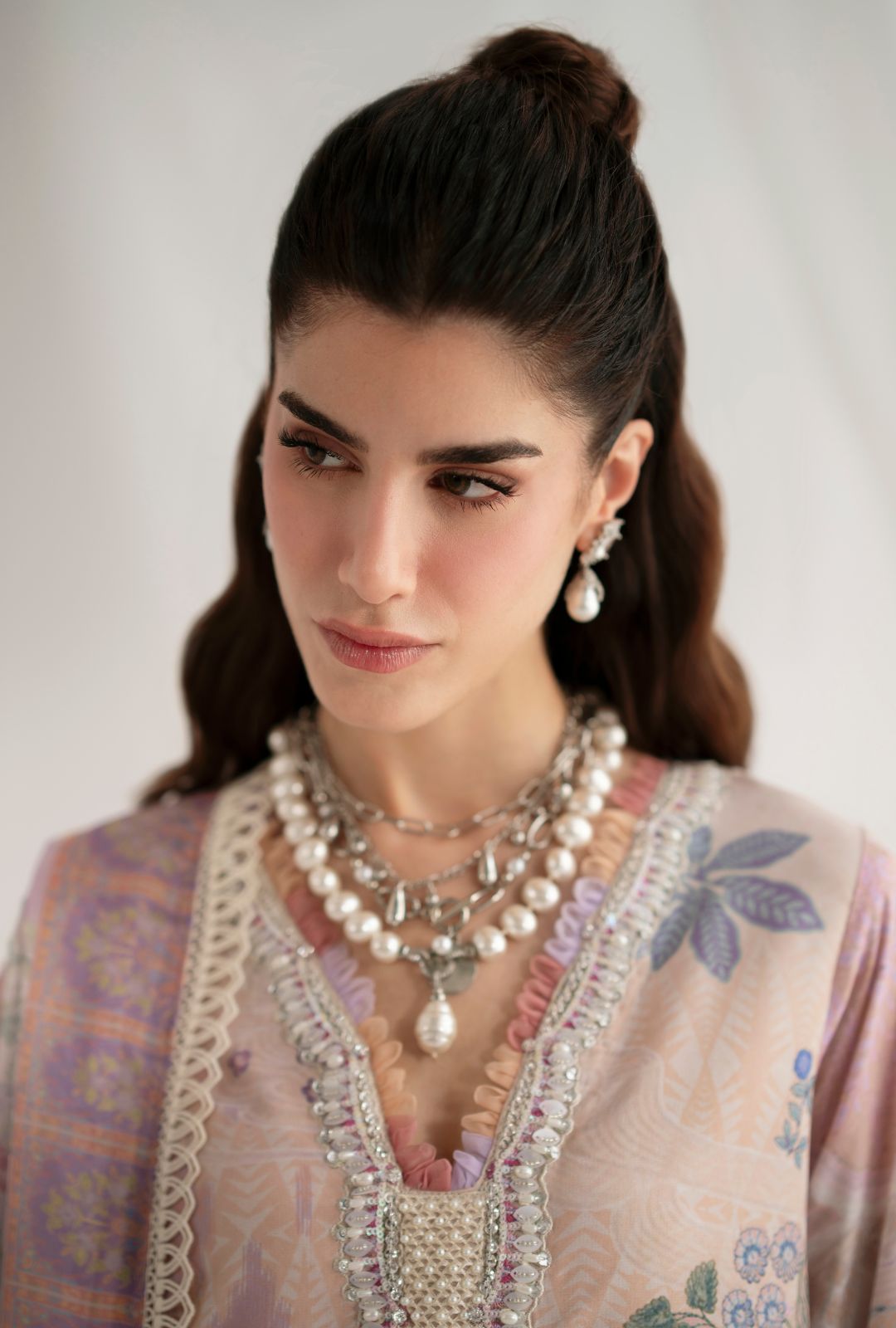 Garden Whisper Printed silk