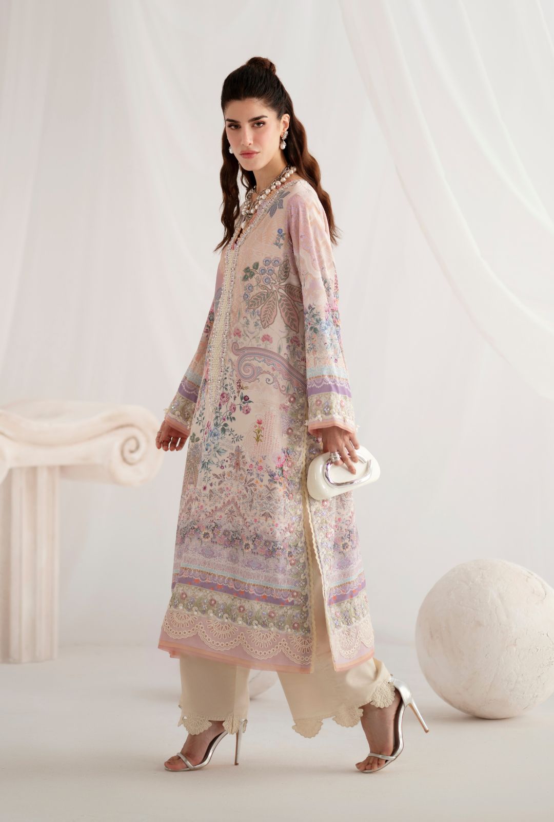 Garden Whisper Printed silk