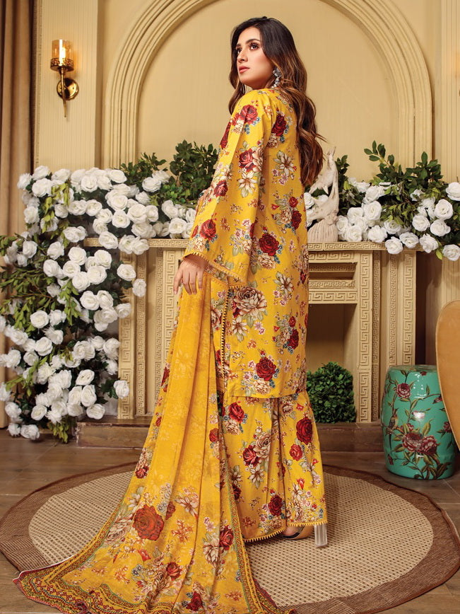 Rang e Bahar by Humdum Unstitched Printed Lawn