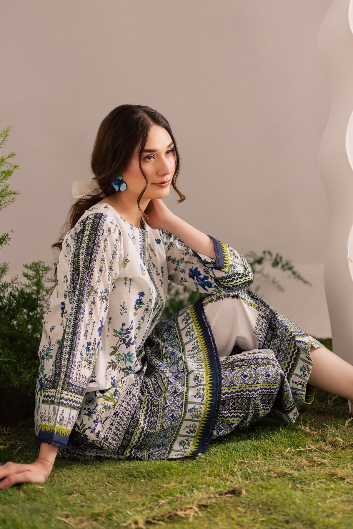 Reyna 2Pc - Printed Lawn Dress