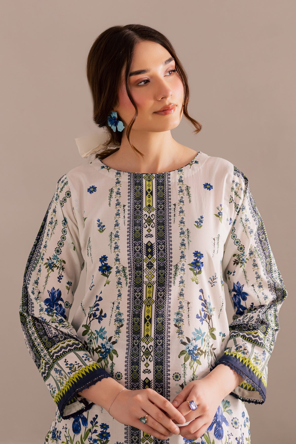 Reyna 2Pc - Printed Lawn Dress
