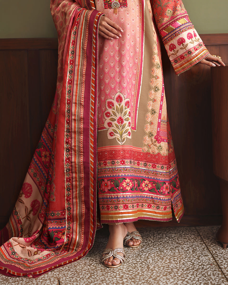 Hemline Nirvana Unstitched 3 Pc