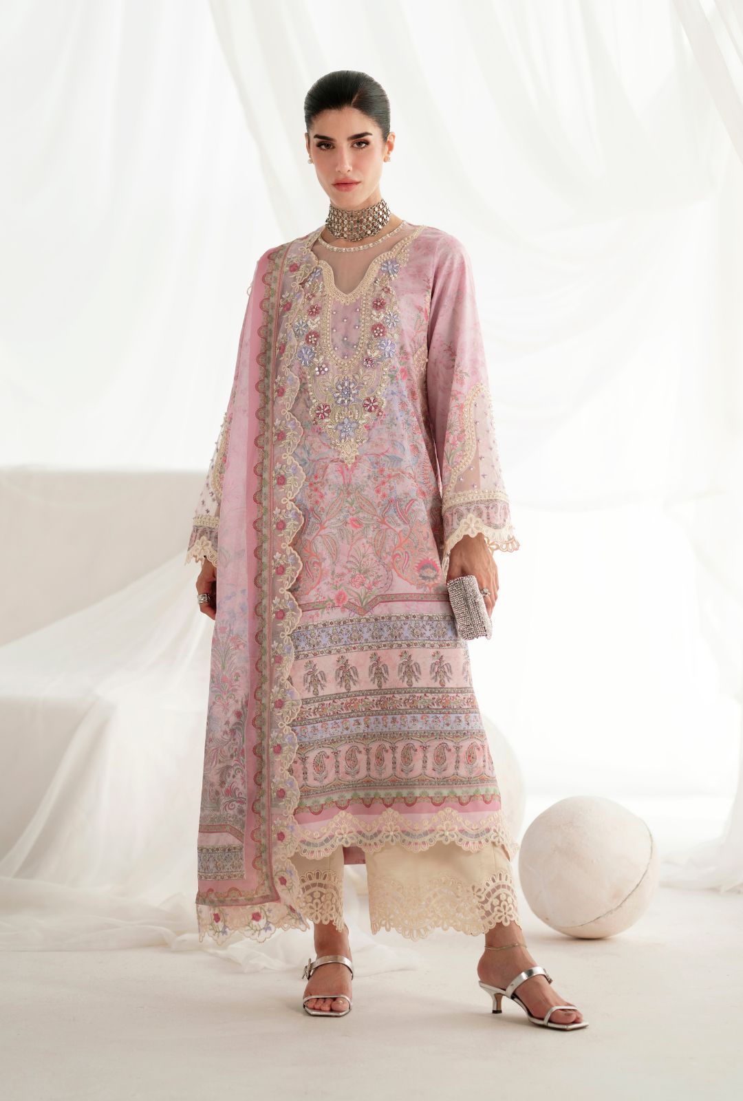 Garden Whisper Printed silk