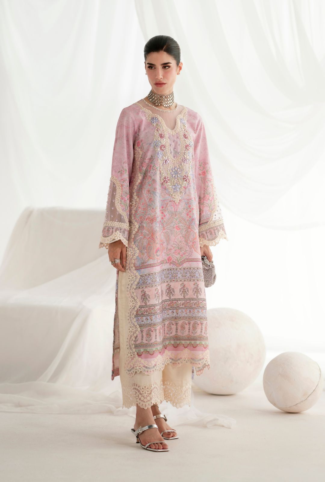 Garden Whisper Printed silk