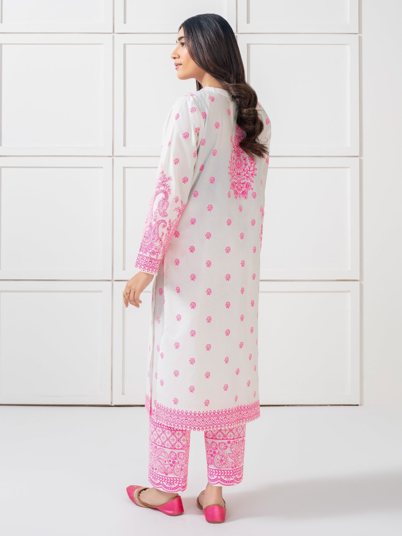 2 Piece Cambric Suit Printed (Pret)