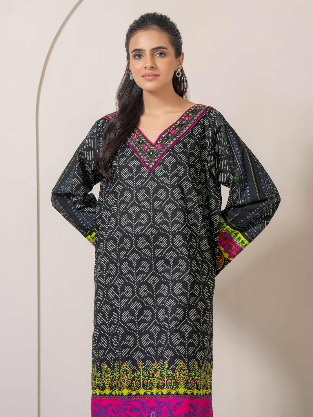 Cambric Shirt-Embroidered (Pret)