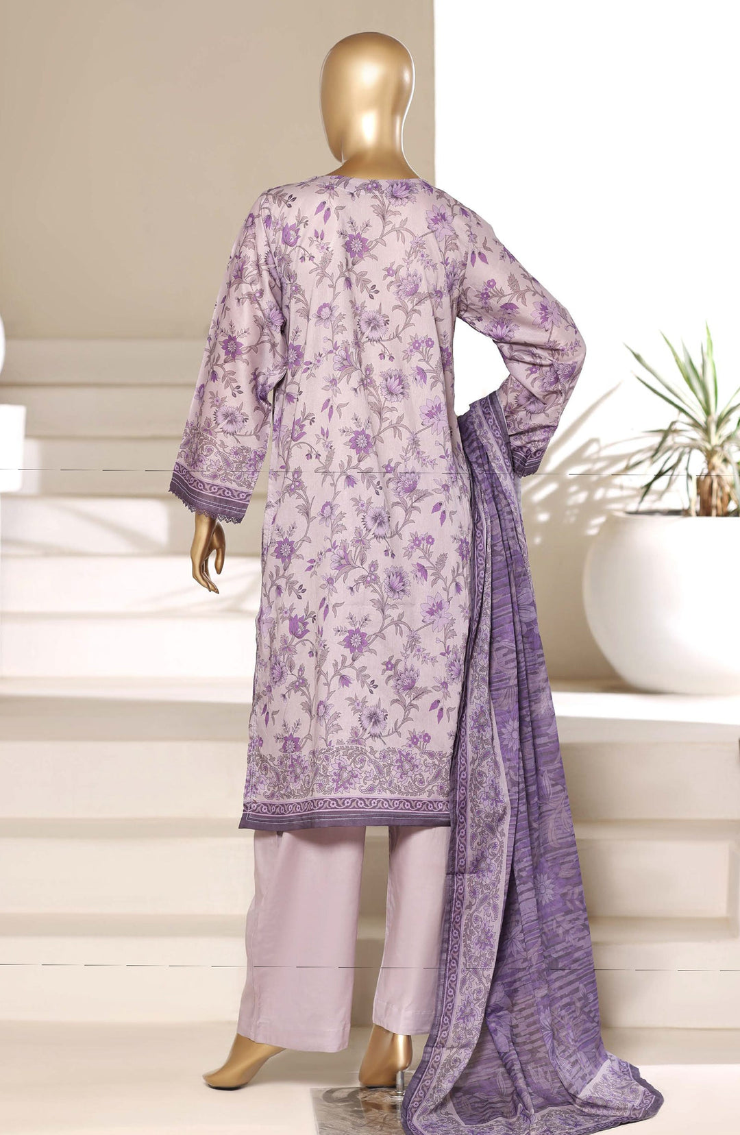 Printed Lawn Stitched 3 Piece Suit