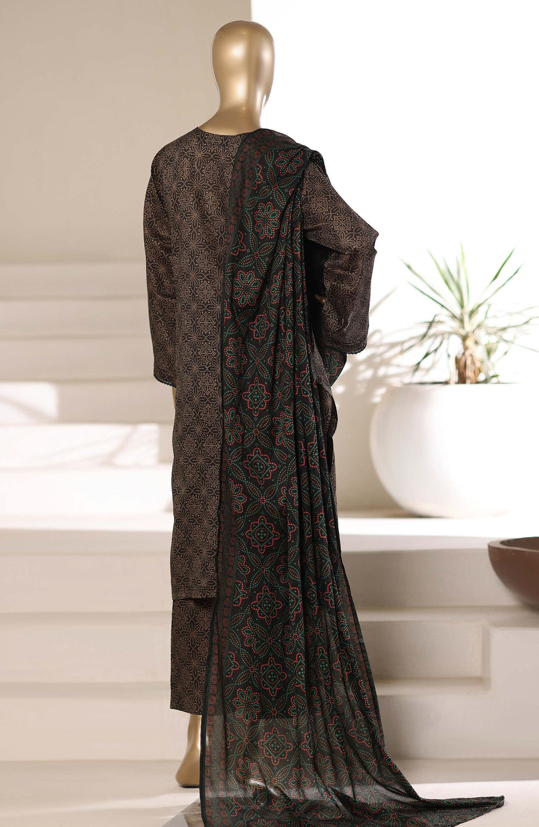Printed Lawn Stitched 3 Piece Suit