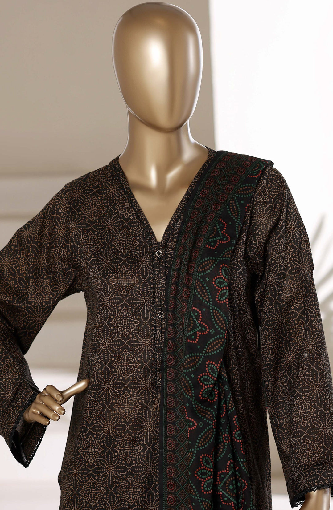 Printed Lawn Stitched 3 Piece Suit