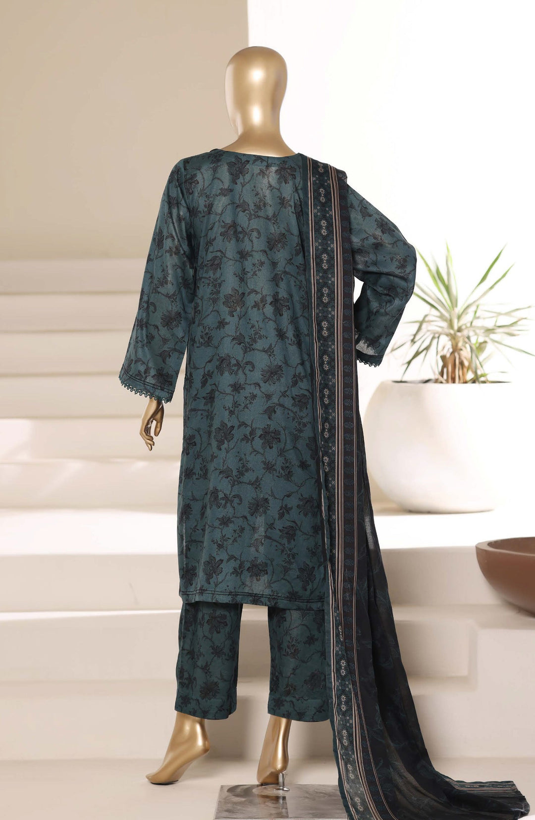 Printed Lawn Stitched 3 Piece Suit