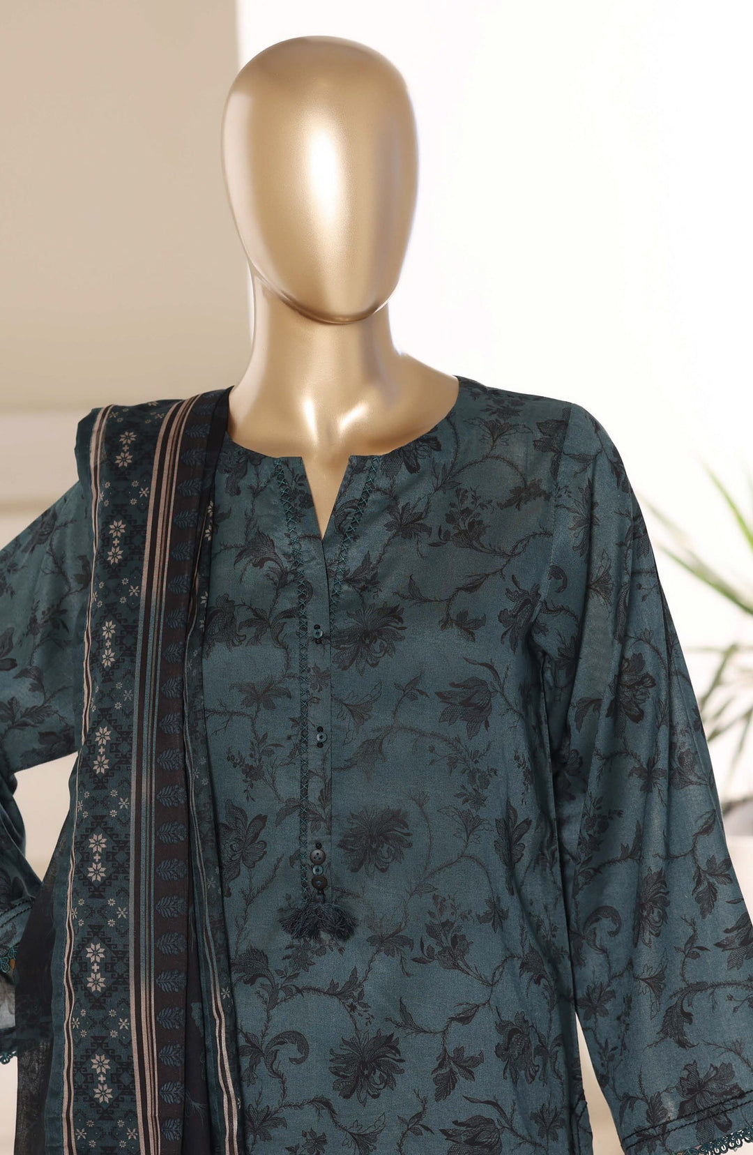 Printed Lawn Stitched 3 Piece Suit