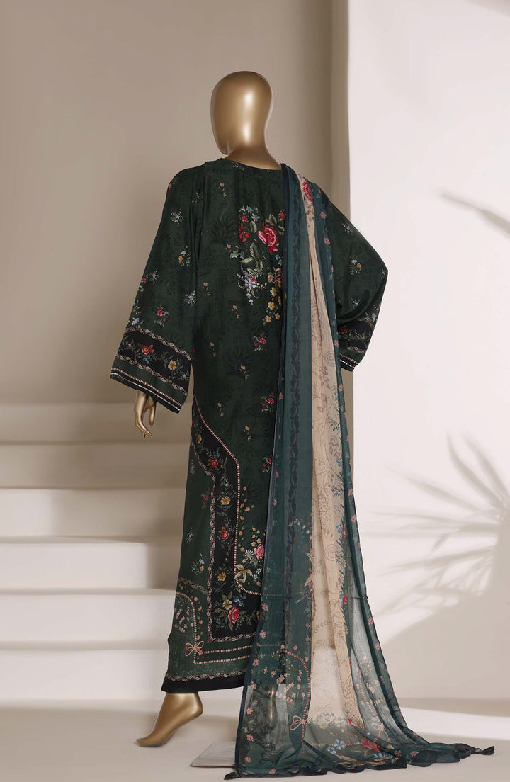 Sadabahar Printed Viscose Stitched 3 Piece Suit