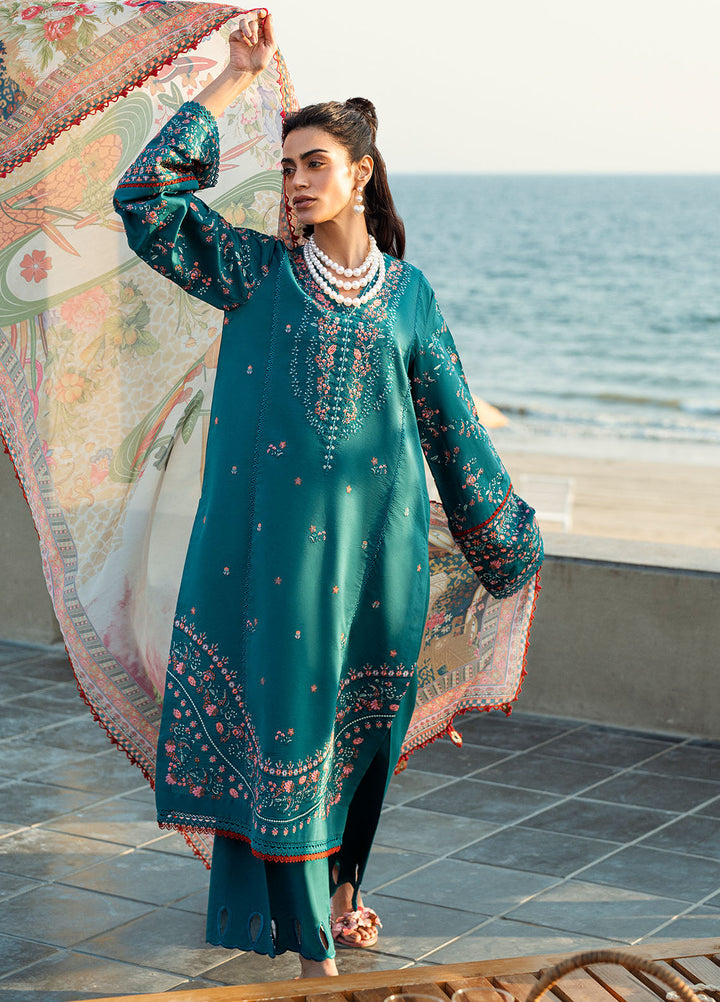 Embroidered Lawn 3 Piece Suit