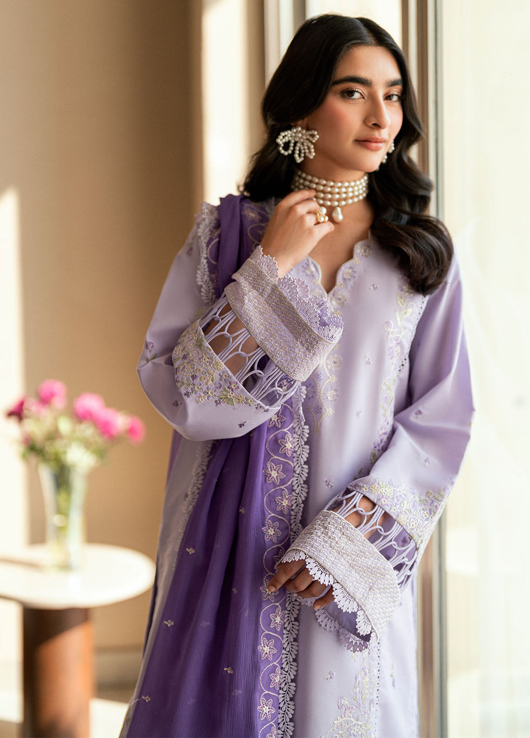 Embroidered Lawn 3 Piece Suit
