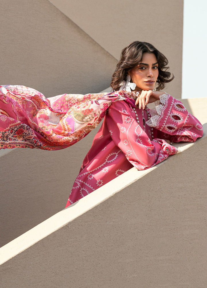 Embroidered Lawn 3 Piece Suit