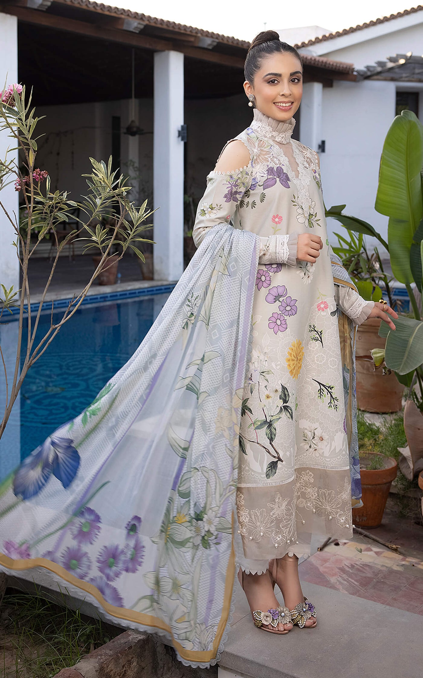 Sarmayi MK-16 | Unstitched Lawn