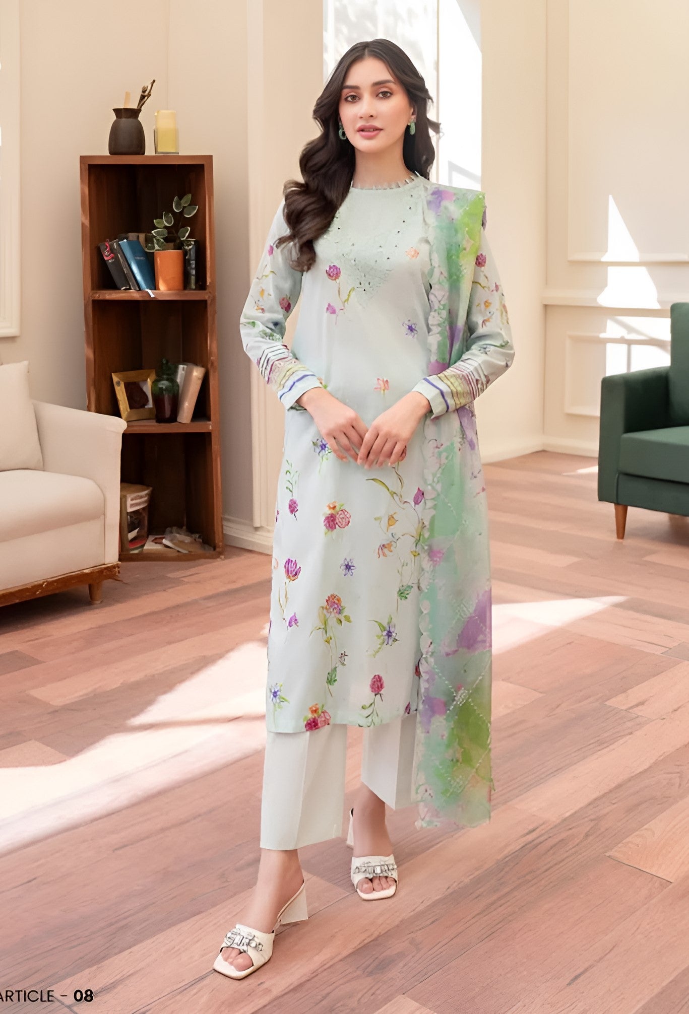 PREMIUM HANIA  EMBROIDERED  LAWN BY BINAAS