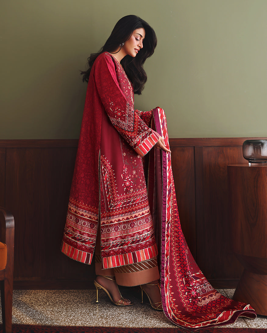 Hemline Nirvana Unstitched 3 Pc