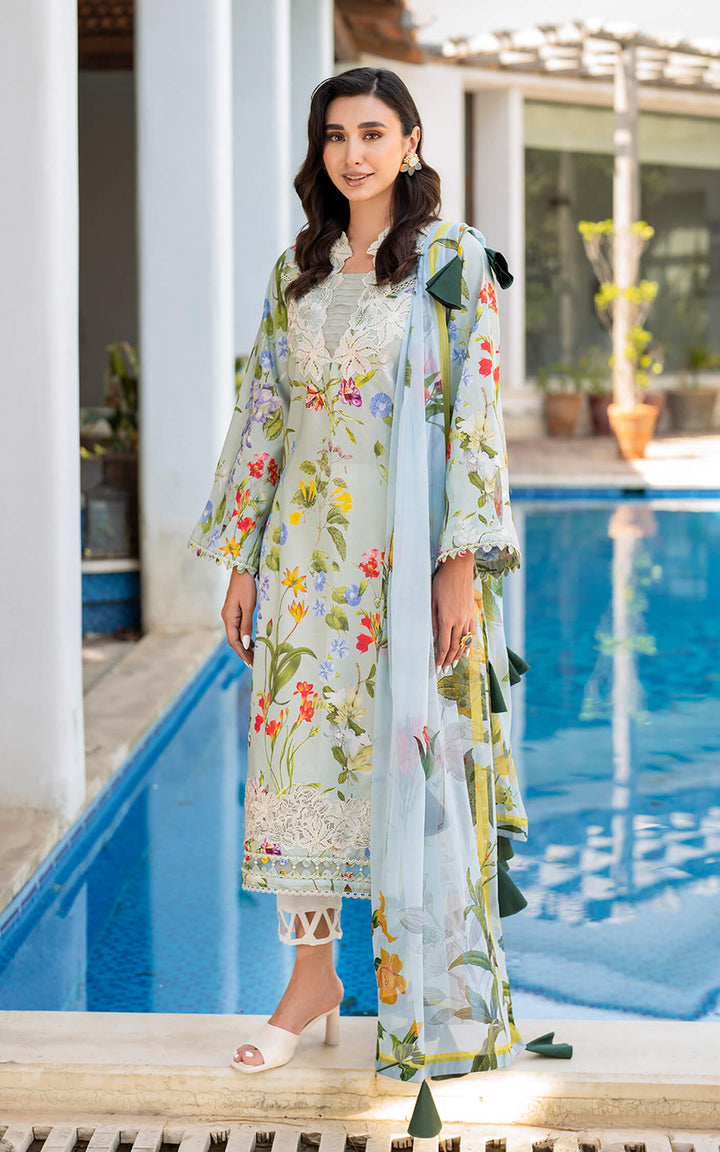 ASIF &amp; NABEEL MERAKI  Unstitched Lawn - Suroor MK-04