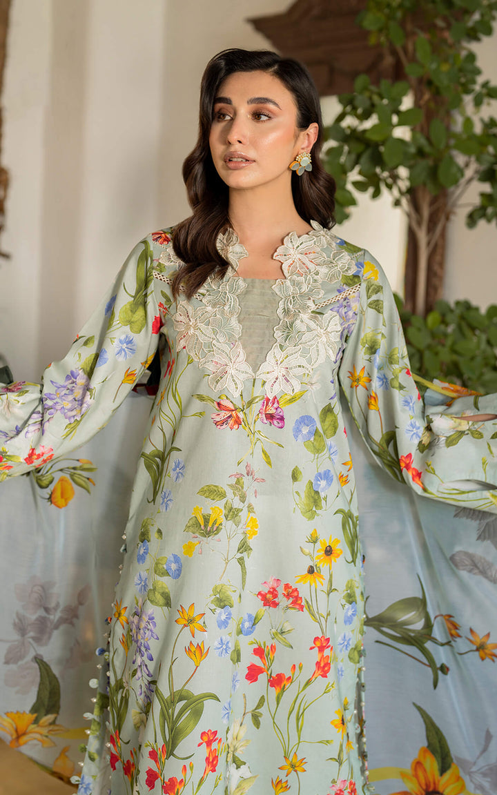 ASIF &amp; NABEEL MERAKI  Unstitched Lawn - Suroor MK-04