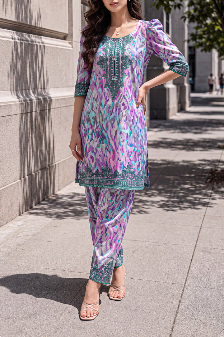 Unstitched Printed Lawn 2 Piece (Shirt/Trouser)