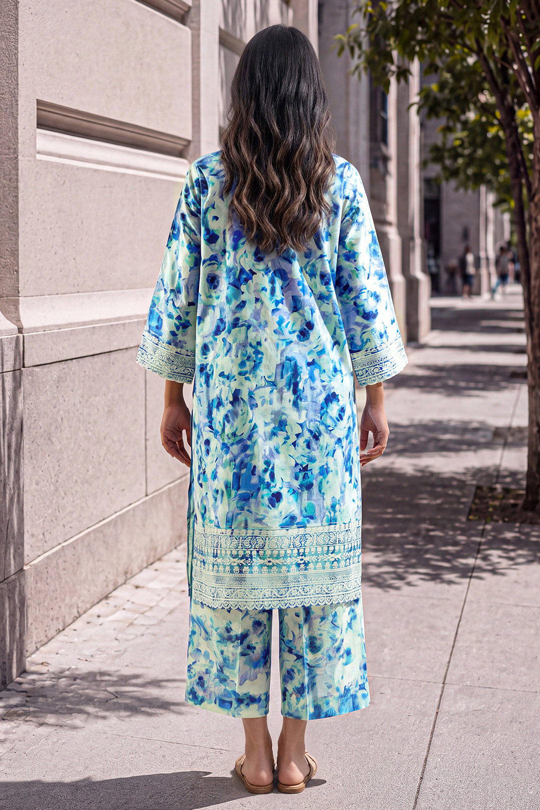 Unstitched Printed Lawn 2 Piece (Shirt/Trouser)