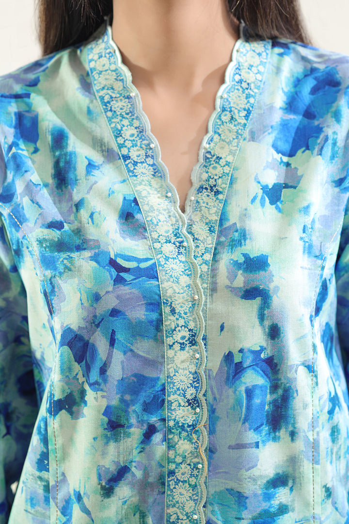Unstitched Printed Lawn 2 Piece (Shirt/Trouser)