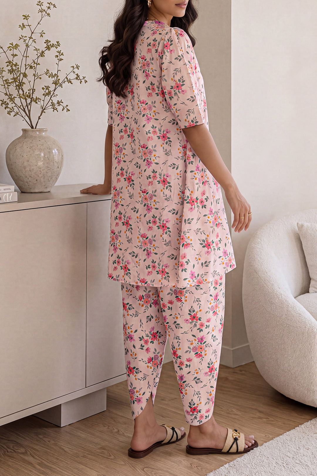 Unstitched Printed Lawn 2 Piece (Shirt/Trouser)