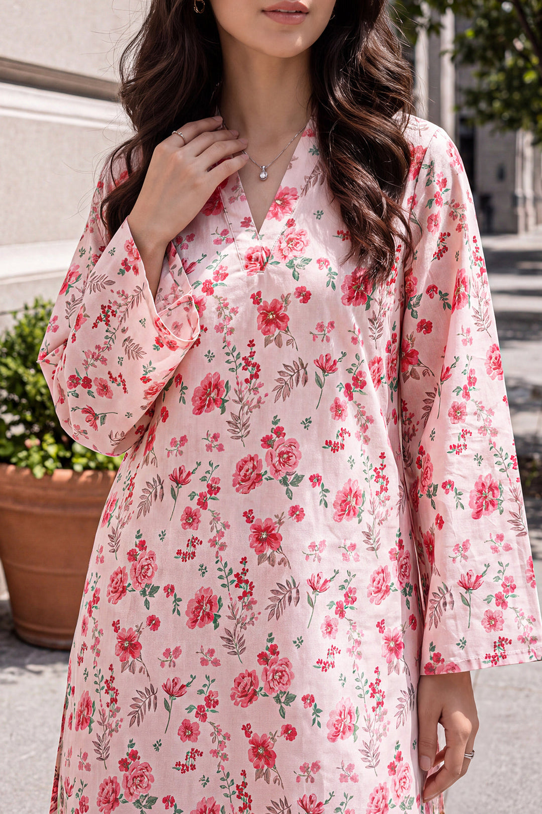 Unstitched Printed Lawn 2 Piece (Shirt/Trouser)