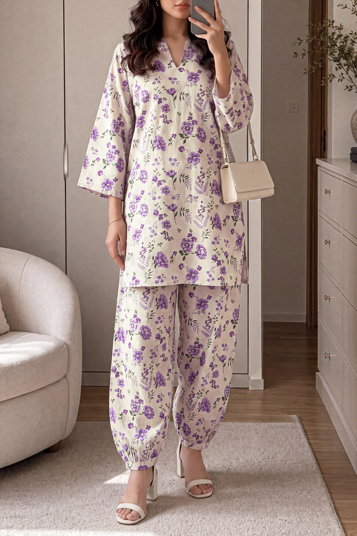 Unstitched Printed Premium Lawn 2 Piece (Shirt/Trouser)