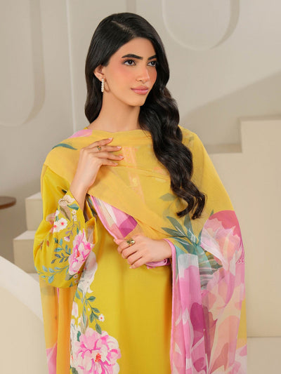 3 Piece Cambric Suit-Printed (Unstitched)