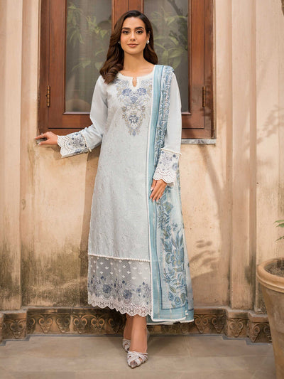 3 Piece Lawn Suit-Embroidered