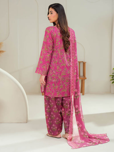 3 Piece Lawn Suit-Printed (Unstitched)