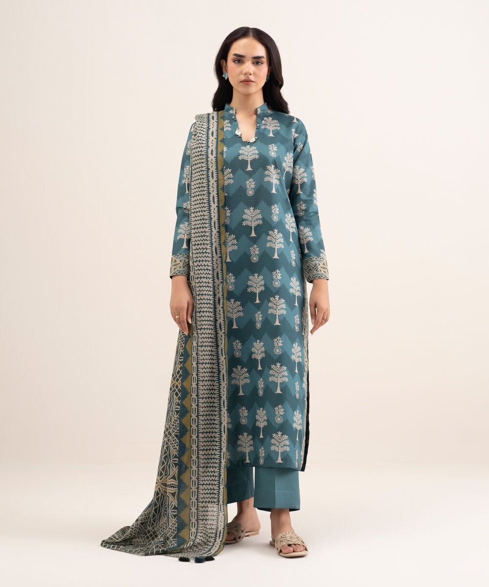 3 PIECE - PRINTED COTTON SUIT