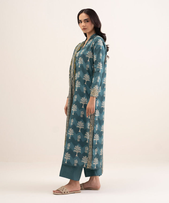 3 PIECE - PRINTED COTTON SUIT