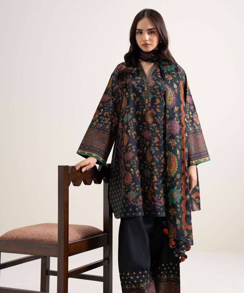 3 PIECE - PRINTED LAWN SUIT