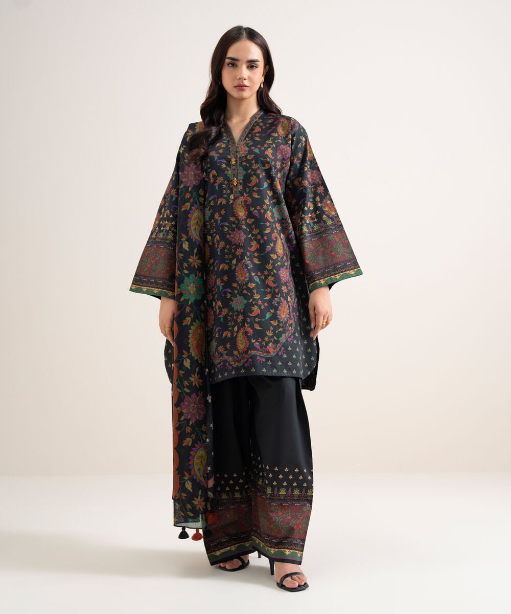 3 PIECE - PRINTED LAWN SUIT