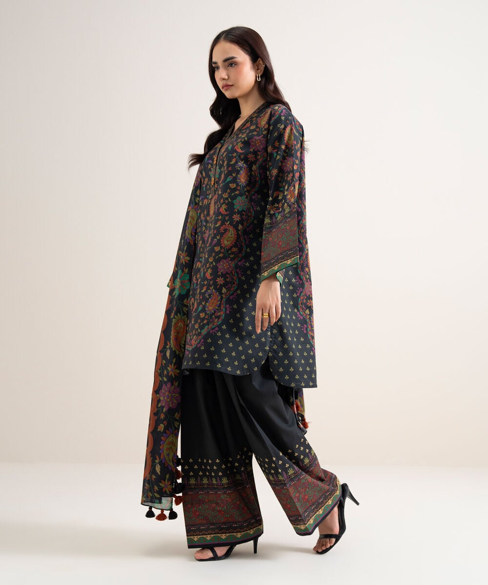 3 PIECE - PRINTED LAWN SUIT