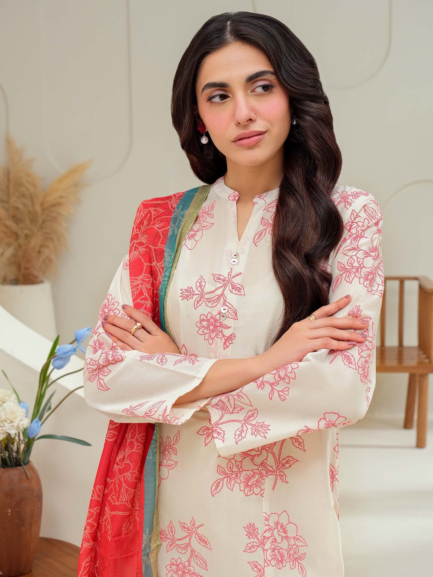 3 Piece Lawn Suit-Paste Print (Unstitched)