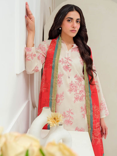 3 Piece Lawn Suit-Paste Print (Unstitched)