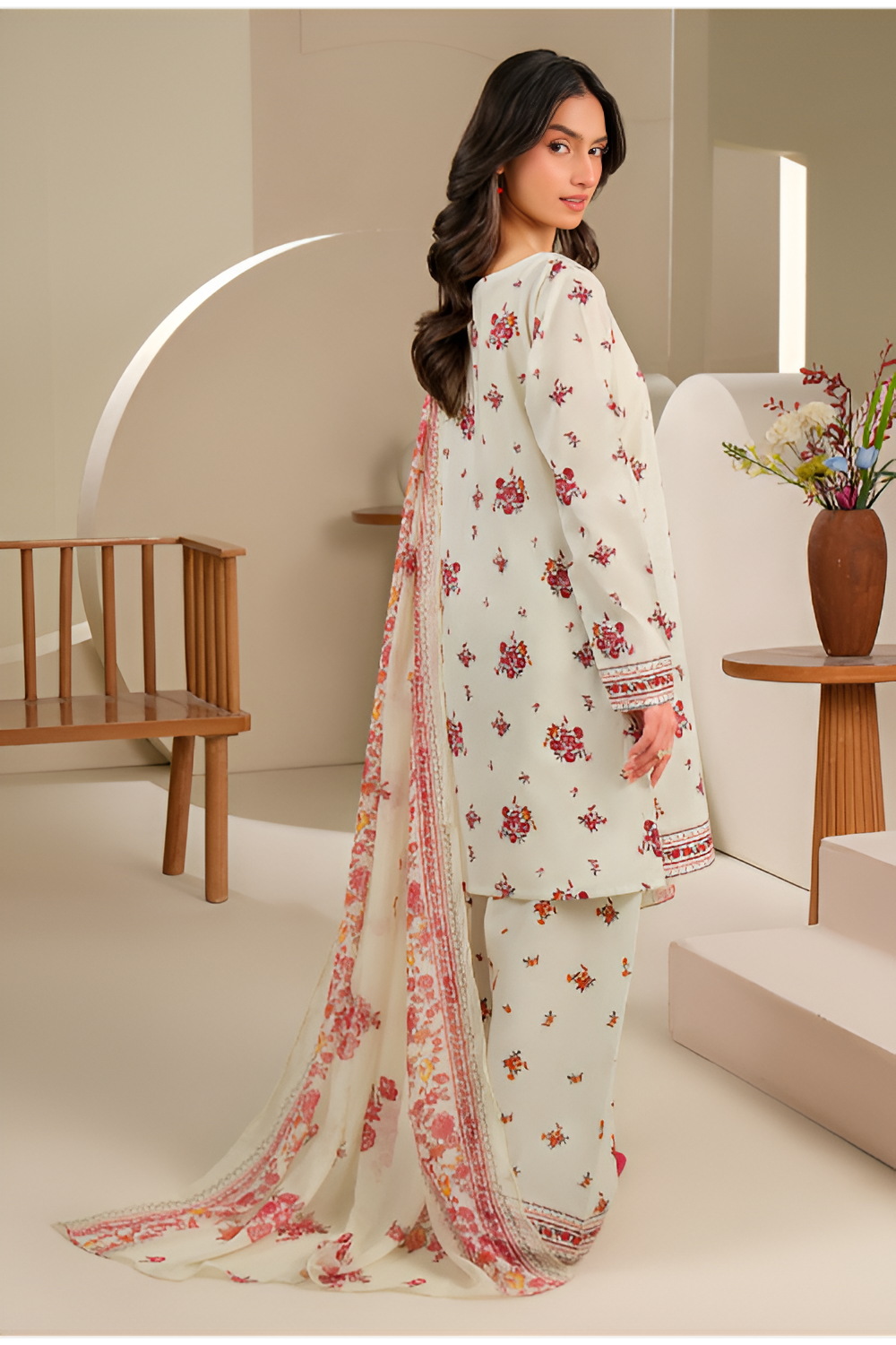 3 Piece Lawn Suit-Printed (Unstitched)