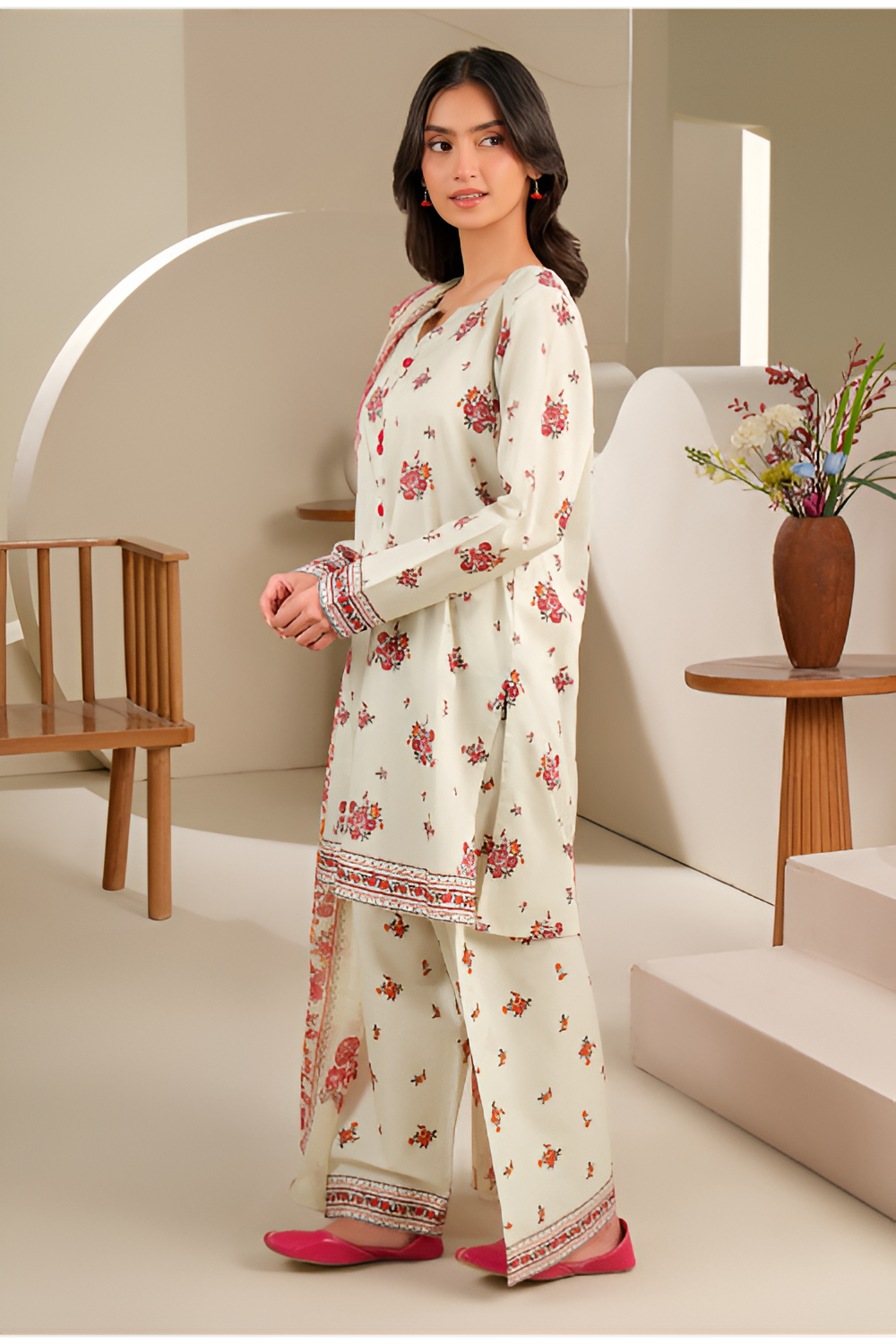 3 Piece Lawn Suit-Printed (Unstitched)