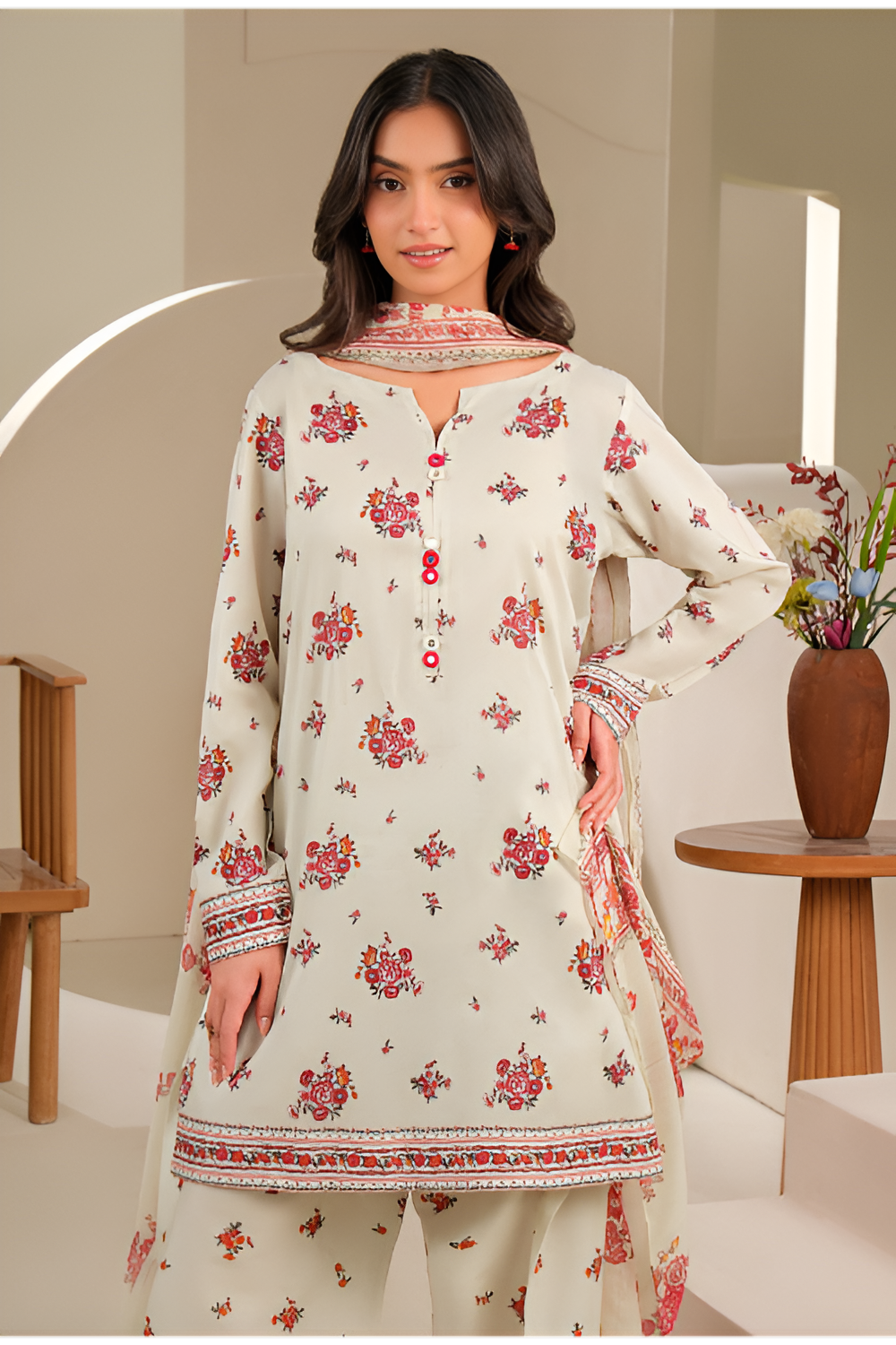 3 Piece Lawn Suit-Printed (Unstitched)