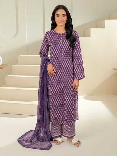 3 Piece Cambric Suit-Printed (Unstitched)