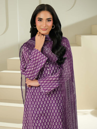 3 Piece Cambric Suit-Printed (Unstitched)